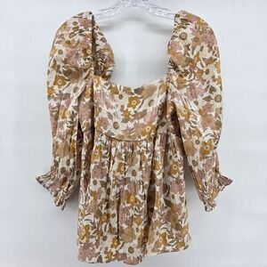 The Impeccable Pig Top Medium Babydoll Feminine Boho Prairie